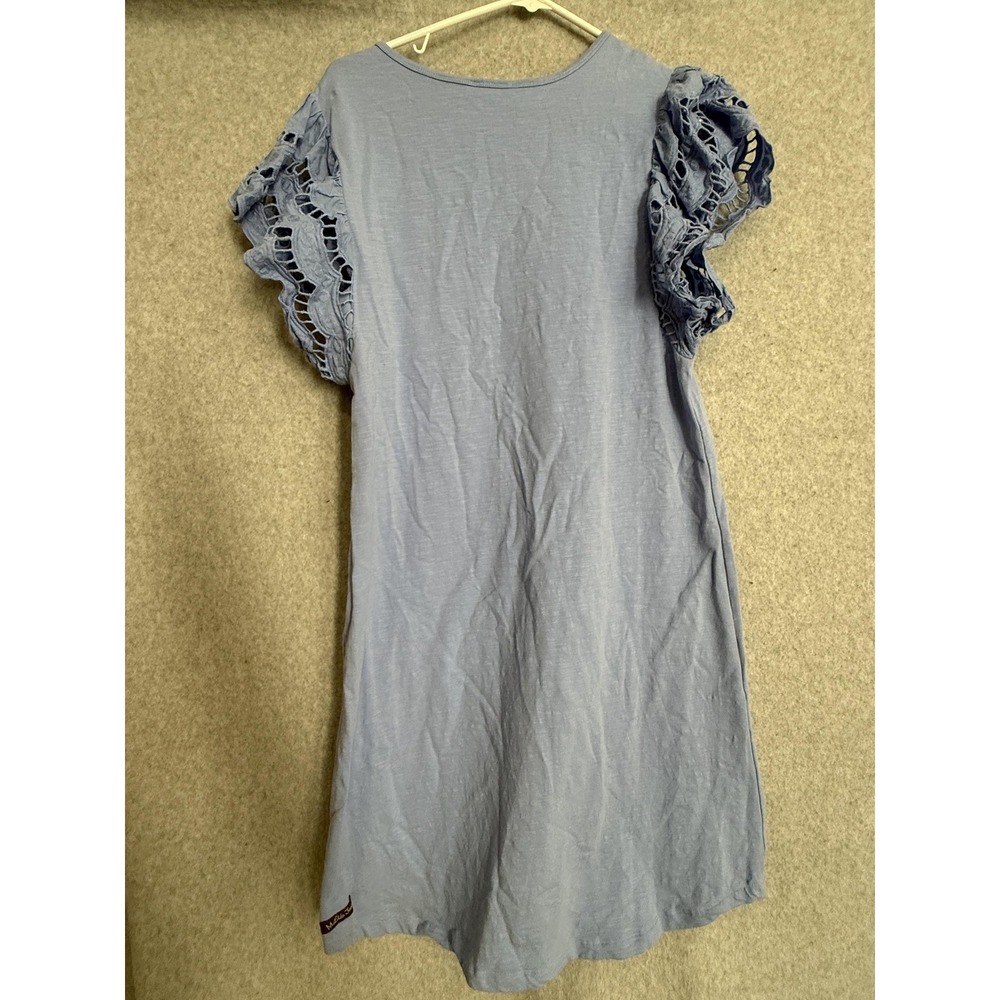 Matilda Jane Dress Girls 12 Blue Flutter Sleeve Knit T-Shirt Casual‎ Knee Length - Picture 9 of 14